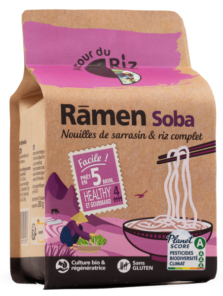 Ramen soba bio (nouilles de sarrasin et riz complet) - 1